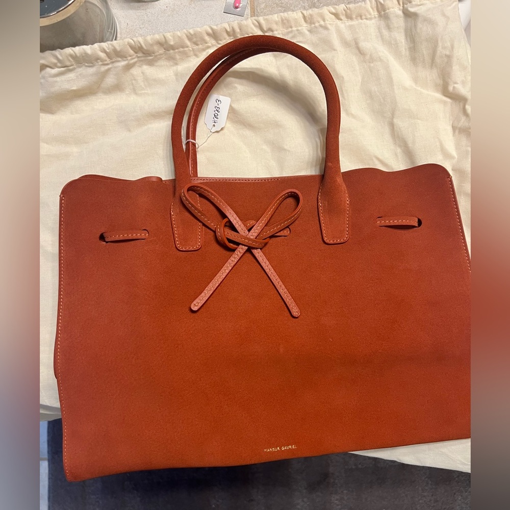 NWT Mansur Gavriel Tote in Brick Red